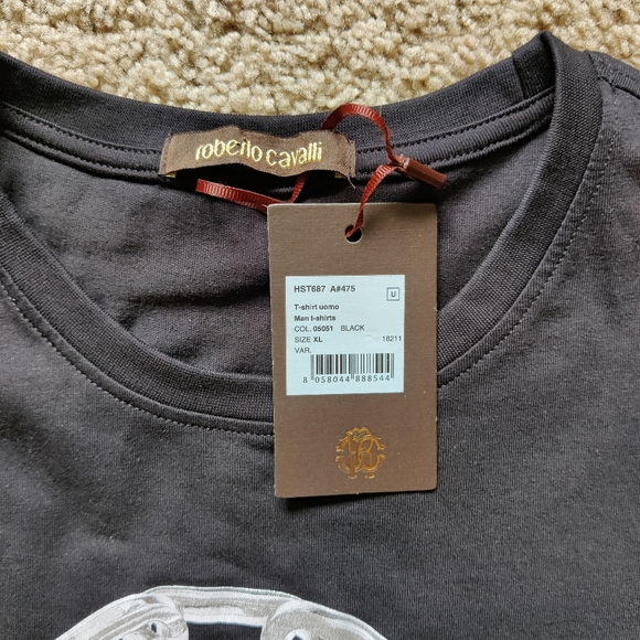 NEW Roberto Cavalli T-shirt - Picture 2 of 5